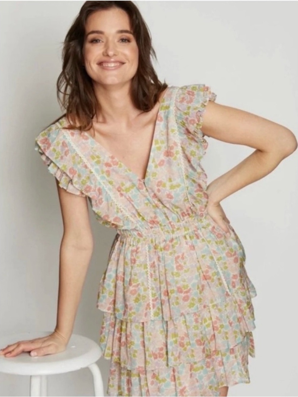 LOVE THE LABEL floral mini dress